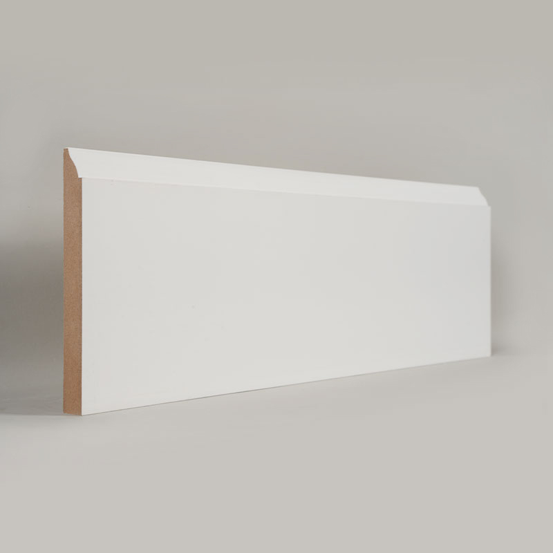Papan Skirting MDF (Pengisi-Primed & Putih Mutiara)3/5' x 5 1/4'