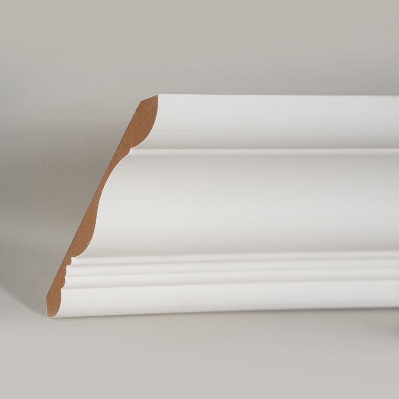 Acuan Mahkota MDF (Pengisi-Primed & Putih Mutiara) 3/5' x 6'