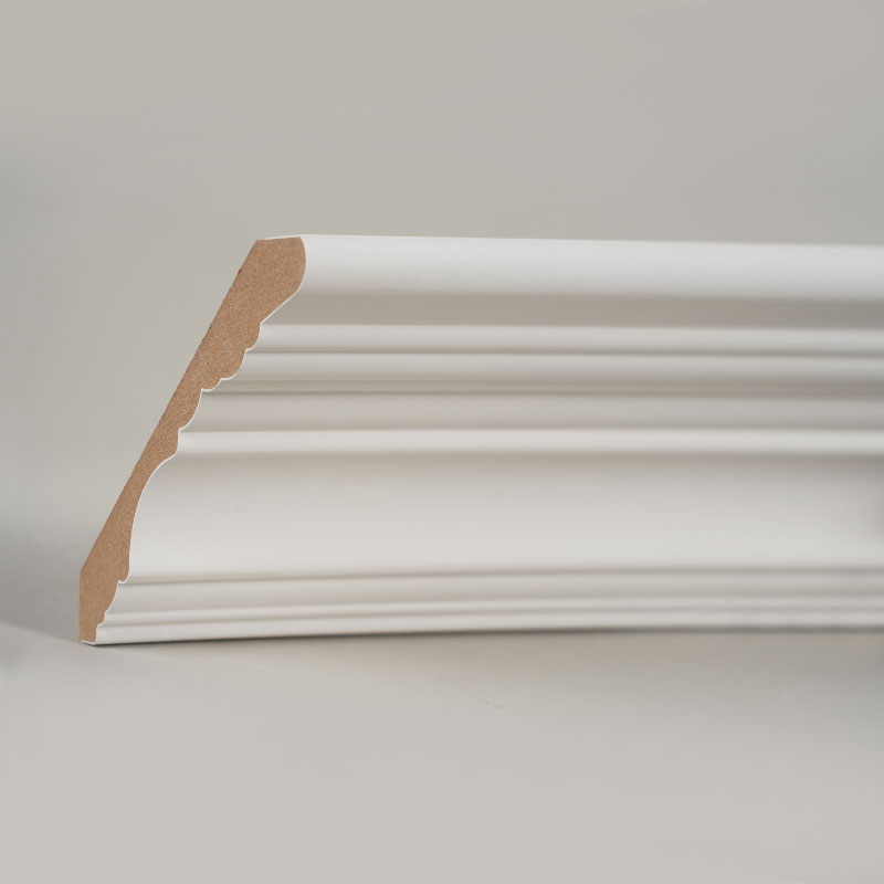 Acuan Mahkota MDF (Pengisi-Primed & Putih Mutiara) 3/5' x 4 1/2'