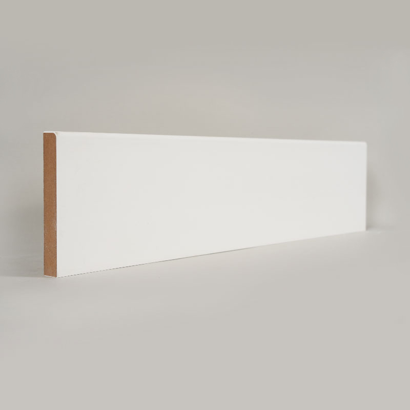 Papan Skirting MDF (Pengisi-Primed & Putih Mutiara)1/2' x 3 1/2'