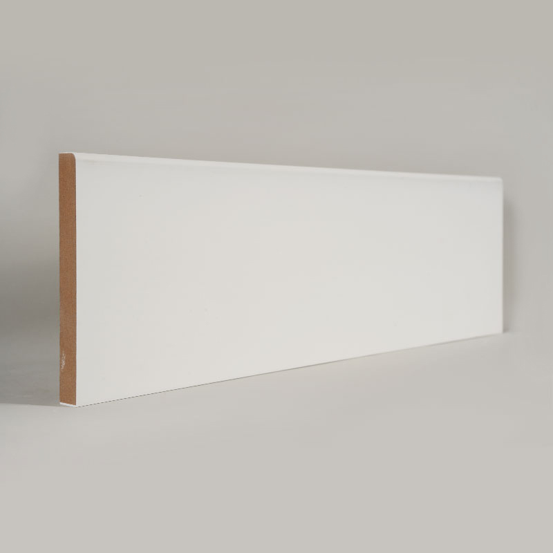 Papan Skirting MDF (Pengisi-Primed & Putih Mutiara) 1/2' x 4 1/2'