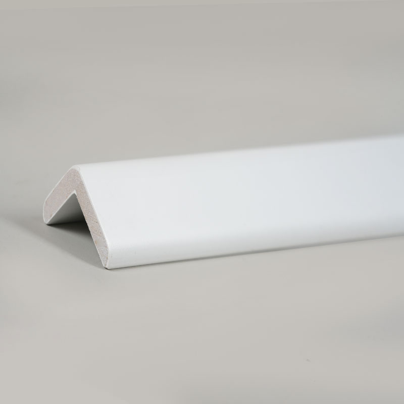 Kayu Pepejal Sudut Tepat (90°) Jalur Peralihan(Pengisi-Primed+ Cat) - Putih 1 1/9' x 1 1/9'