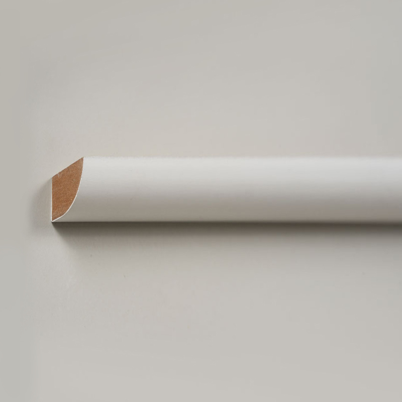 Acuan Suku Bulat MDF (Pengisi-Primed & Putih Mutiara) 1/2' x 3/4'