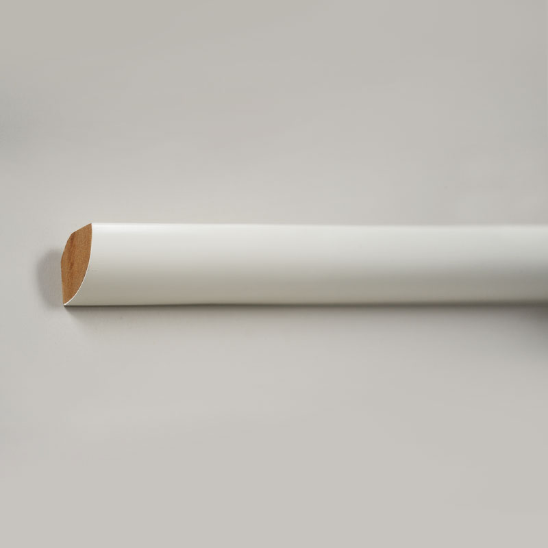 Acuan Bulat Suku Kayu Pepejal (Pengisi-Primed) - Putih 7/8' x 7/8'
