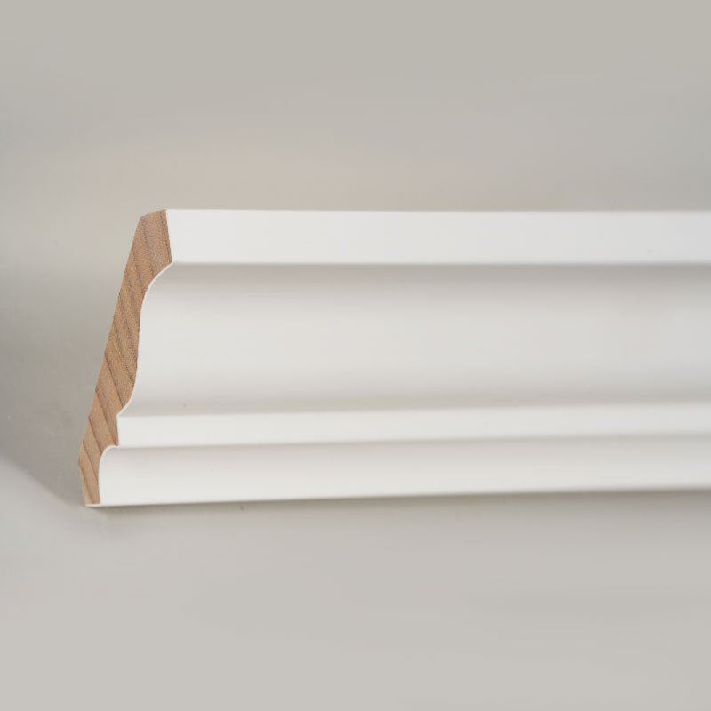 Acuan Mahkota Kayu Pine (Pengisi-Primed & Putih Mutiara) 3/5