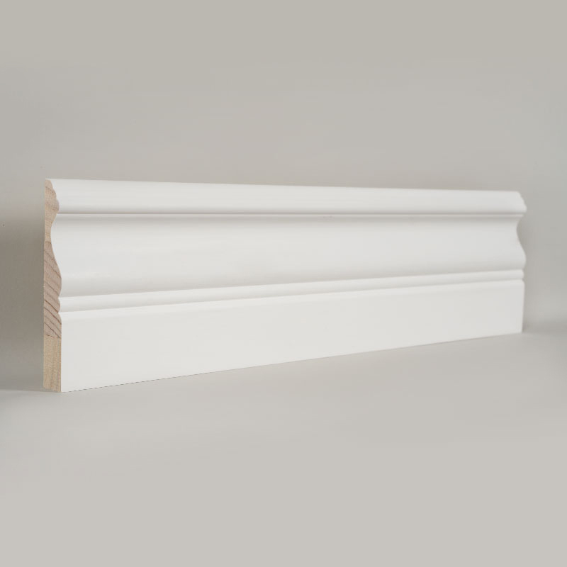Papan Skirting Pine (Pengisi-Primed & Putih Mutiara) 3/5' x 4'