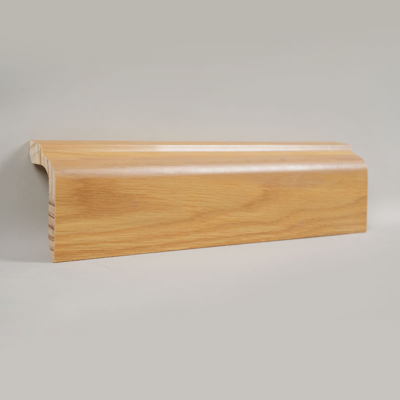 Papan Skirting Kayu Pine (Dibalut dengan Venir Oak Putih + Cat) - Warna Oak 1 3/5'x3 5/9'