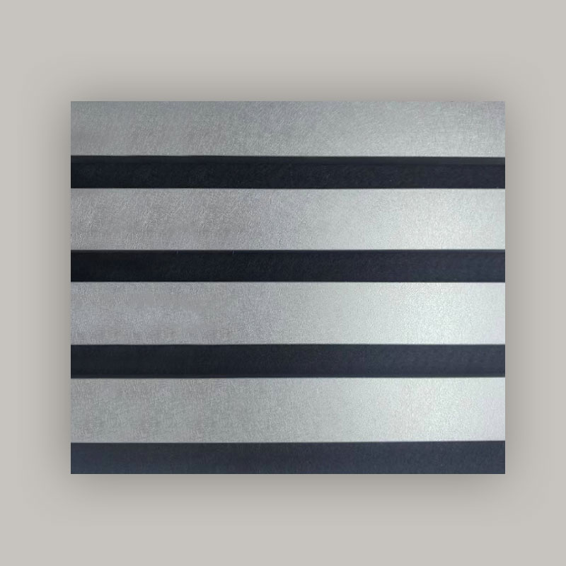 Dinding Gril/Panel Dinding Akustik (Berbalut PVC 3 Sebelah) - Warna Berus Logam 2400/2700mm x 600mm