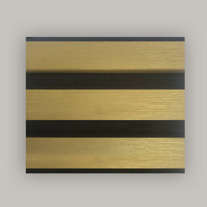 Dinding Gril/Panel Dinding Akustik (Berbalut PVC Sebelah Sebelah) - Warna Berus Logam 2400/2700mm x 600mm