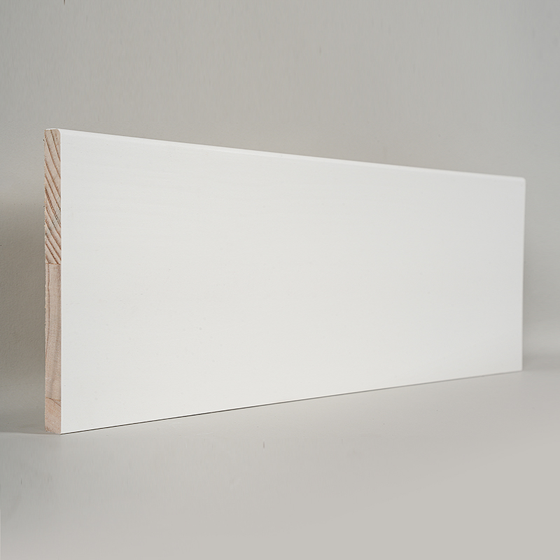 Papan Skirting Pine (Pengisi-Primed & Putih Mutiara) 1/2' x 5 1/2'
