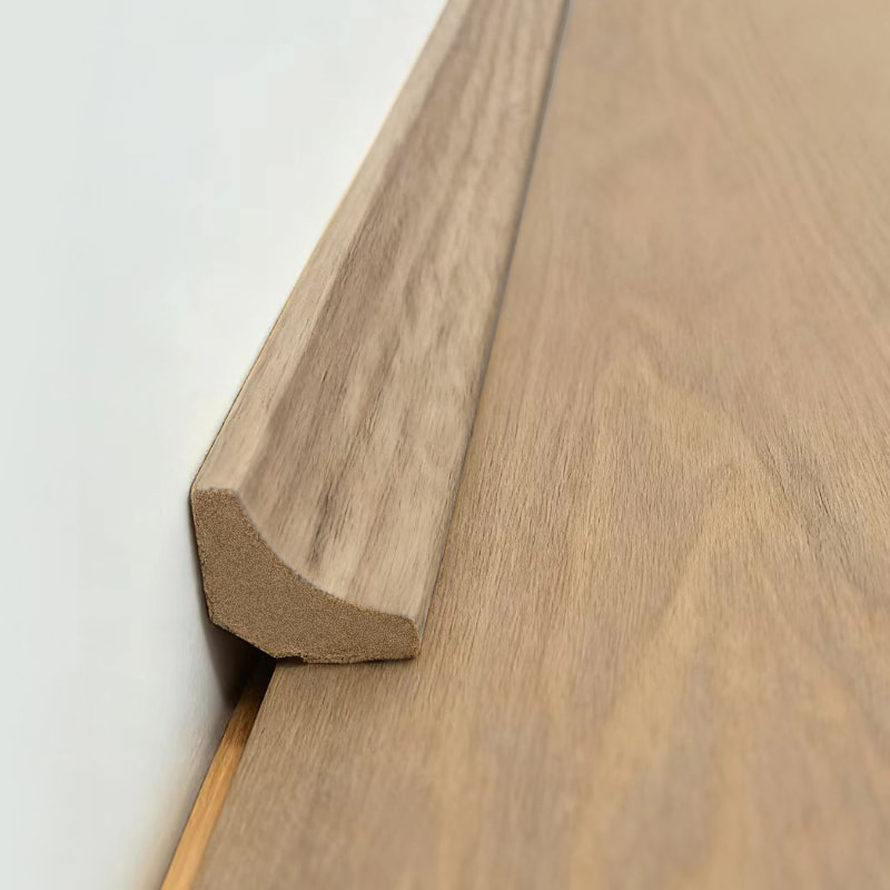 Acuan Sudut Dalam MDF/Acuan Scotia (Dibalut dengan Veneer Oak Putih + Cat) - Warna Oak Asli 7/8' x 7/8'