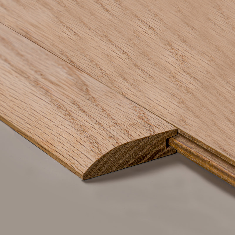 Peredam Balak Seluruh Potongan Oak Putih (Cat Belum Selesai) - Warna Asli Oak 3/4'x1 31/32'