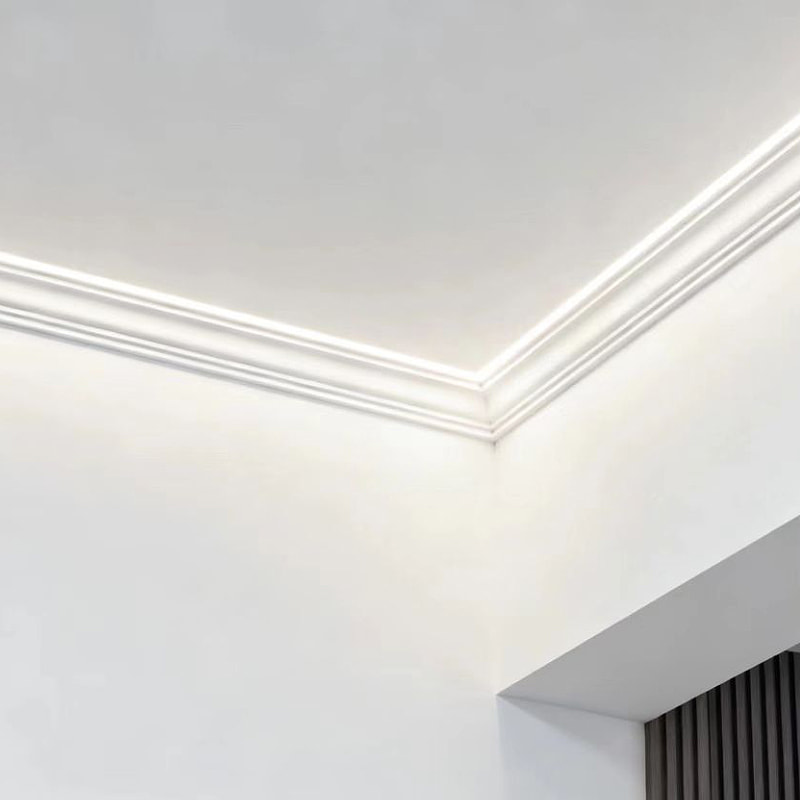 Acuan Mahkota MDF (Pengisi-Primed & Putih Mutiara) 3/5' x 4 1/2'