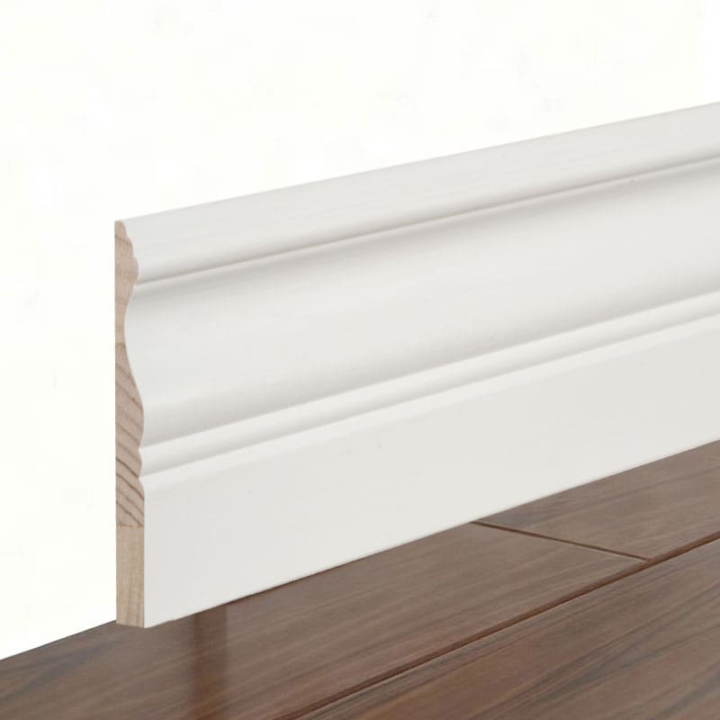 Papan Skirting Pine (Pengisi-Primed & Putih Mutiara) 3/5' x 4'